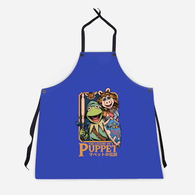 Legend Of The Puppet-Unisex-Kitchen-Apron-Studio Mootant