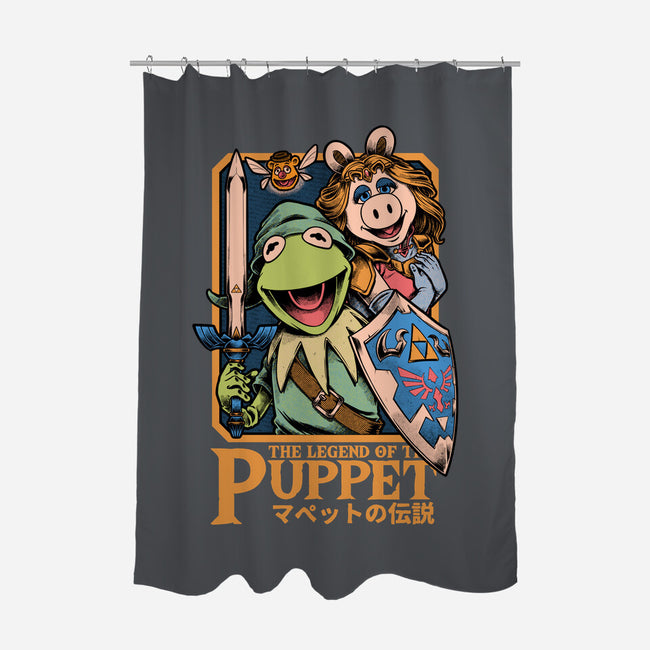 Legend Of The Puppet-None-Polyester-Shower Curtain-Studio Mootant