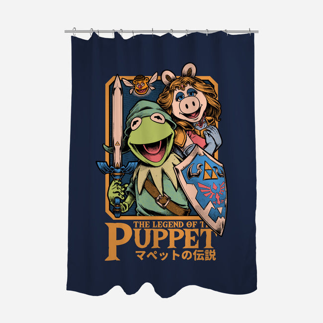 Legend Of The Puppet-None-Polyester-Shower Curtain-Studio Mootant