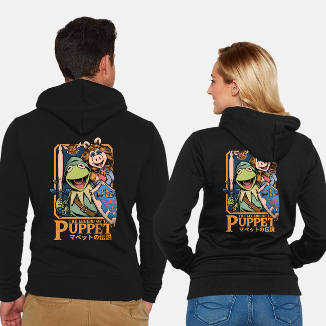 Legend Of The Puppet-Unisex-Zip-Up-Sweatshirt-Studio Mootant