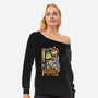 Legend Of The Puppet-Womens-Off Shoulder-Sweatshirt-Studio Mootant