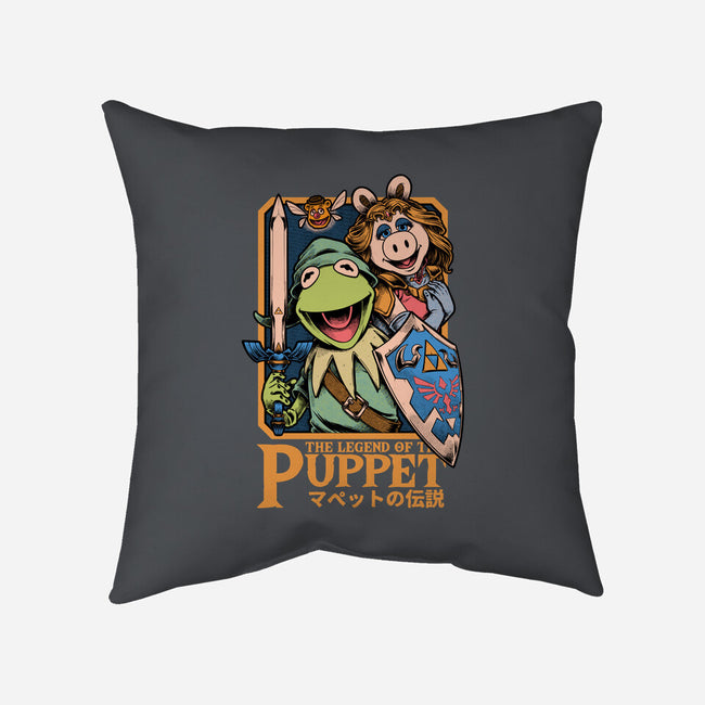 Legend Of The Puppet-None-Removable Cover w Insert-Throw Pillow-Studio Mootant