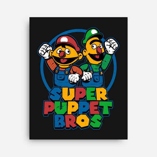 Puppet Bros Game-None-Stretched-Canvas-Studio Mootant