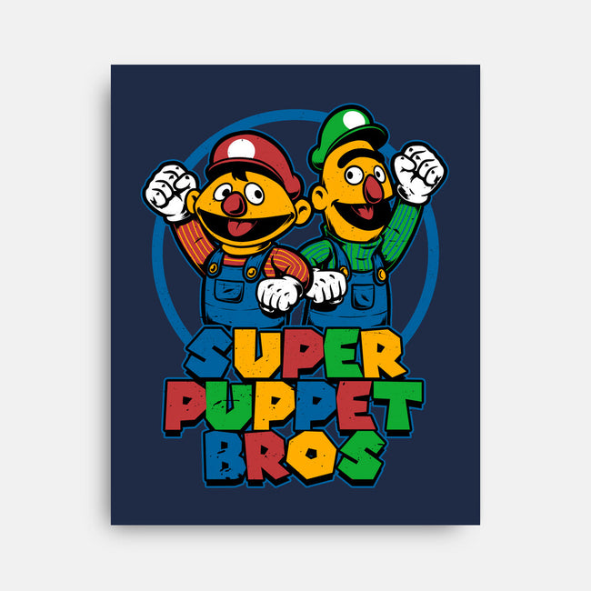 Puppet Bros Game-None-Stretched-Canvas-Studio Mootant