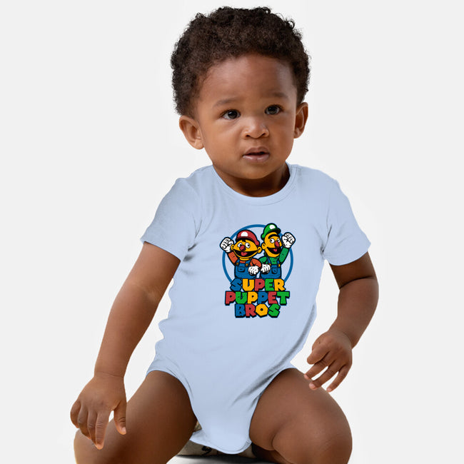 Puppet Bros Game-Baby-Basic-Onesie-Studio Mootant