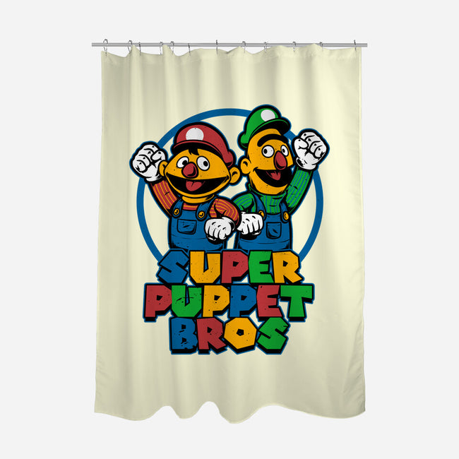 Puppet Bros Game-None-Polyester-Shower Curtain-Studio Mootant