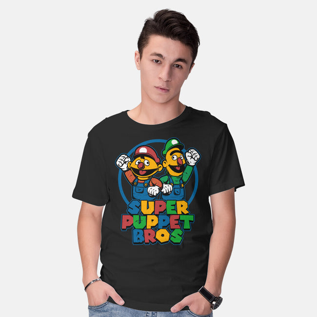 Puppet Bros Game-Mens-Basic-Tee-Studio Mootant