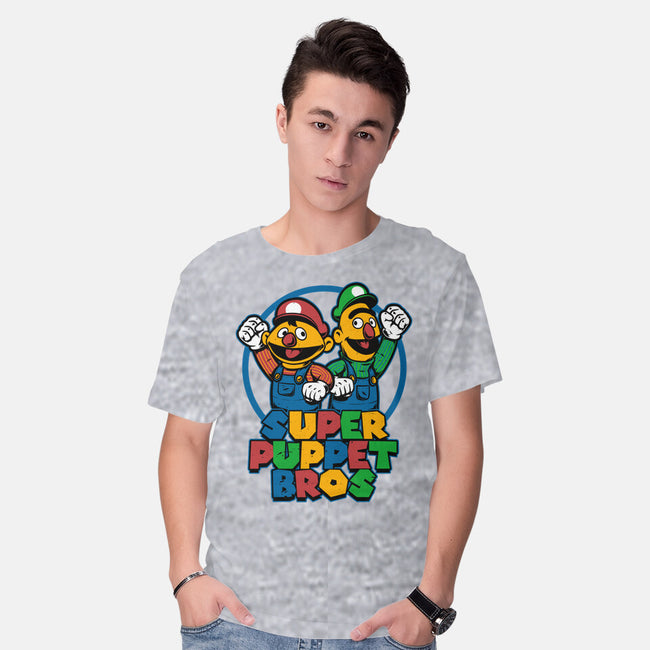 Puppet Bros Game-Mens-Basic-Tee-Studio Mootant