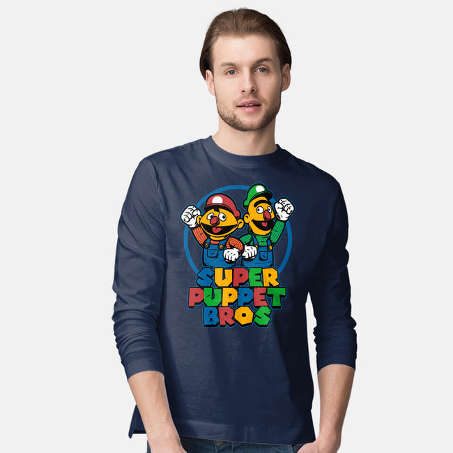 Puppet Bros Game-Mens-Long Sleeved-Tee-Studio Mootant