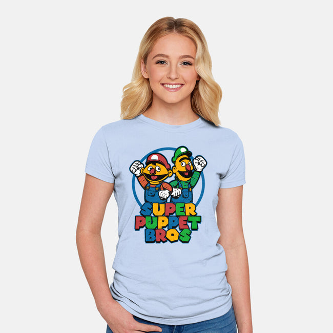 Puppet Bros Game-Womens-Fitted-Tee-Studio Mootant