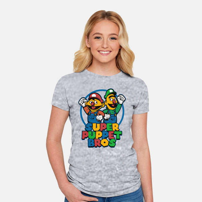 Puppet Bros Game-Womens-Fitted-Tee-Studio Mootant