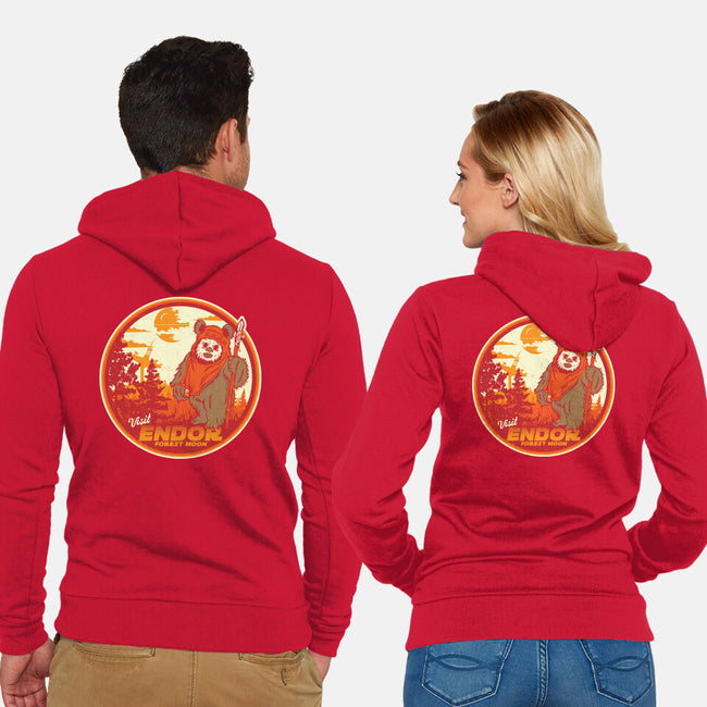 Visit The Forest Moon-Unisex-Zip-Up-Sweatshirt-CarloJ1956