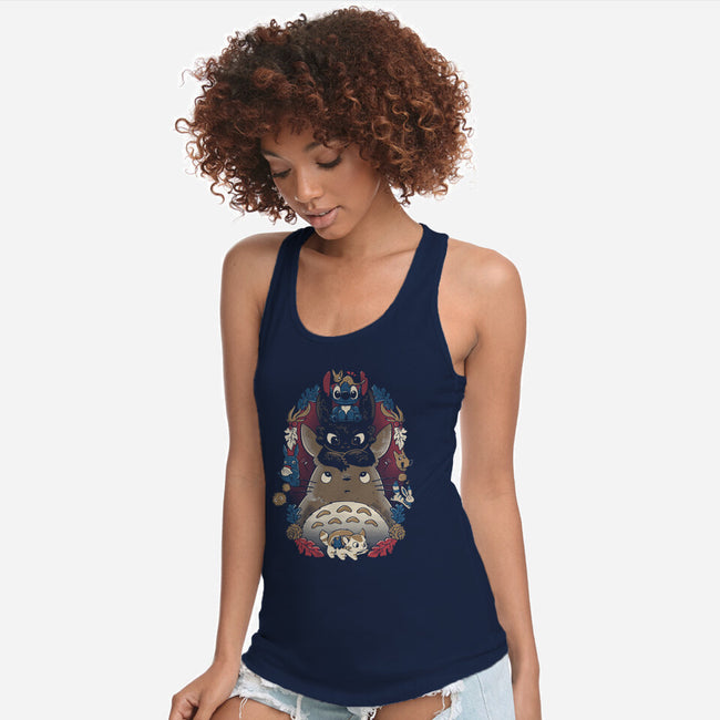 Friends Together-Womens-Racerback-Tank-yumie