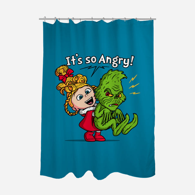 It's So Angry-None-Polyester-Shower Curtain-Raffiti