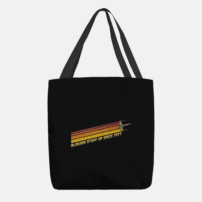 Blowing Stuff Up Since 1977-None-Basic Tote-Bag-kg07