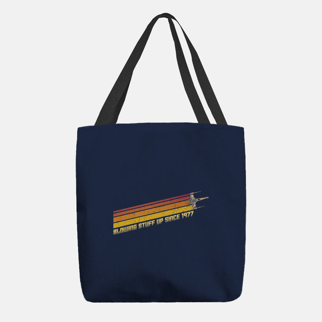 Blowing Stuff Up Since 1977-None-Basic Tote-Bag-kg07