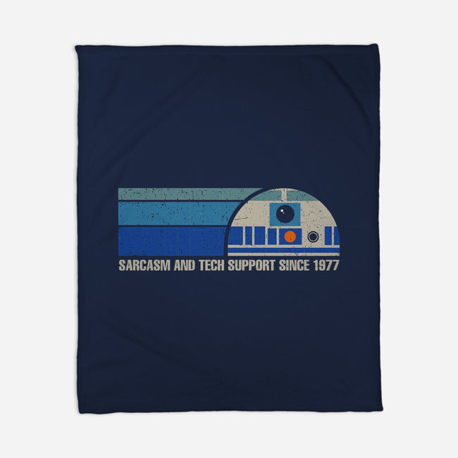 Sarcasm And Tech Support-None-Fleece-Blanket-kg07