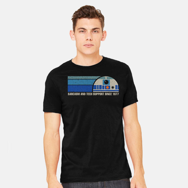 Sarcasm And Tech Support-Mens-Heavyweight-Tee-kg07