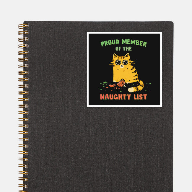 Proud Member Of The Naughty List-None-Glossy-Sticker-kg07