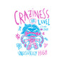 Craziness Level-Womens-Fitted-Tee-demonigote