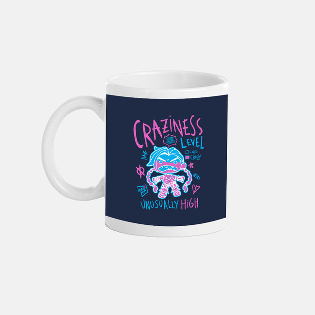 Craziness Level-None-Mug-Drinkware-demonigote