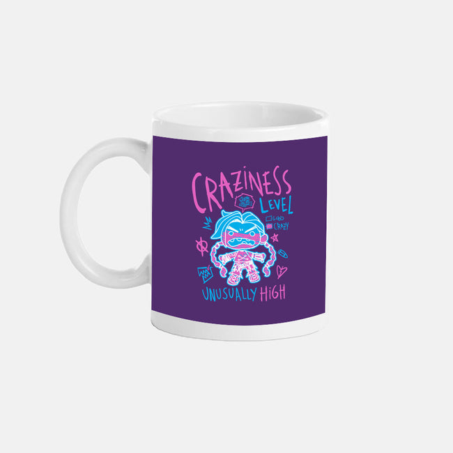 Craziness Level-None-Mug-Drinkware-demonigote