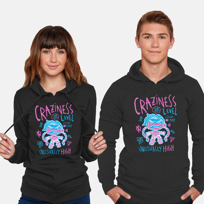 Craziness Level-Unisex-Pullover-Sweatshirt-demonigote