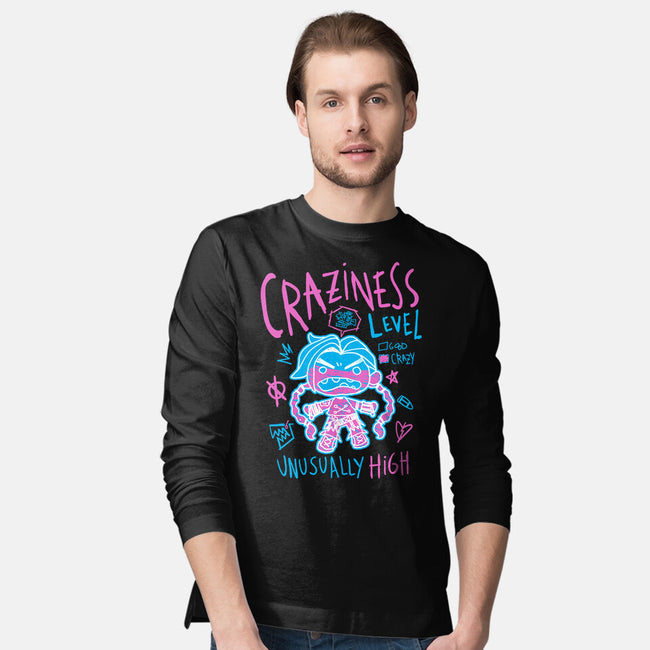 Craziness Level-Mens-Long Sleeved-Tee-demonigote