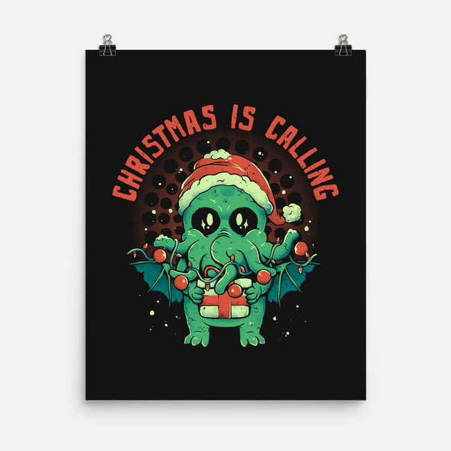 Christmas Is Calling-None-Matte-Poster-eduely