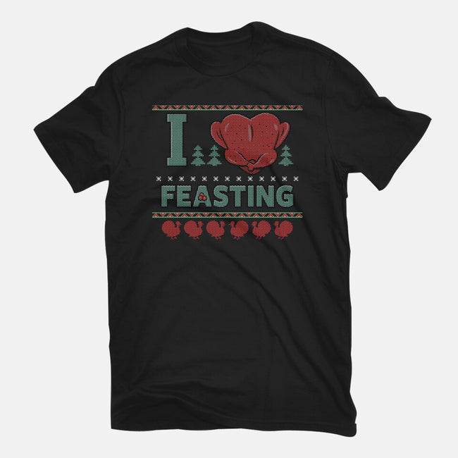 I Love Feasting-Womens-Fitted-Tee-Boggs Nicolas