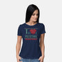 I Love Feasting-Womens-Basic-Tee-Boggs Nicolas