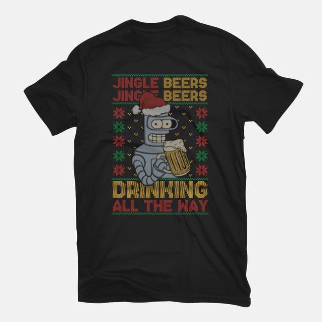 Jingle Beers-Unisex-Basic-Tee-Melonseta