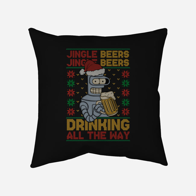 Jingle Beers-None-Removable Cover w Insert-Throw Pillow-Melonseta