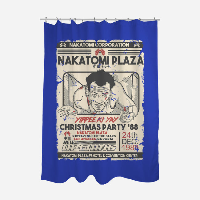 Yippee Ki Yay Christmas Party-None-Polyester-Shower Curtain-CarloJ1956