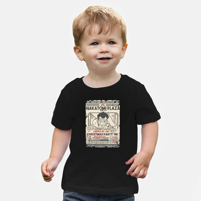 Yippee Ki Yay Christmas Party-Baby-Basic-Tee-CarloJ1956