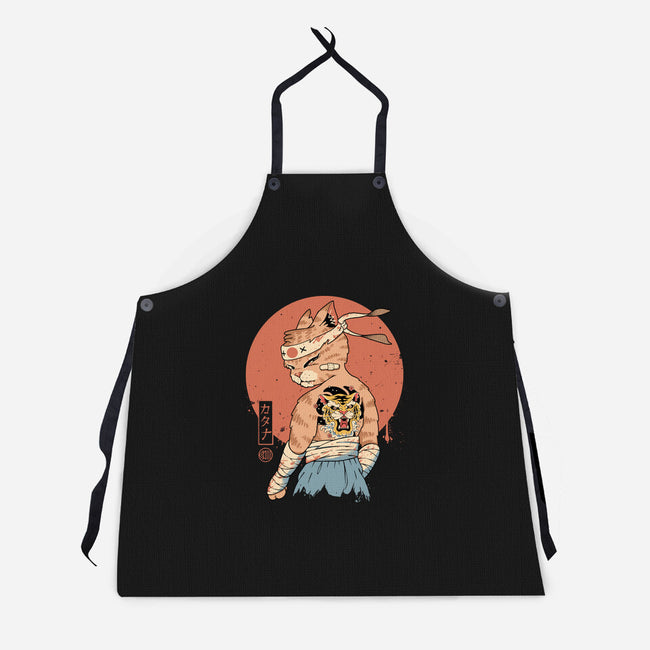 Catana Battle Damage-Unisex-Kitchen-Apron-vp021