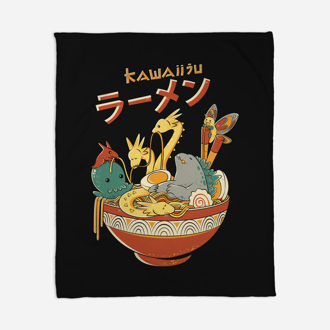 Kawaiiju Ramen-None-Fleece-Blanket-anarist