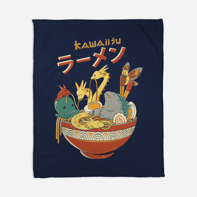 Kawaiiju Ramen-None-Fleece-Blanket-anarist