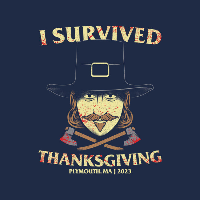 Thanksgiving Survivor-Womens-V-Neck-Tee-goodidearyan