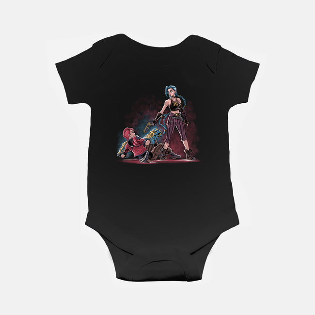 Reservoir Sisters-Baby-Basic-Onesie-zascanauta