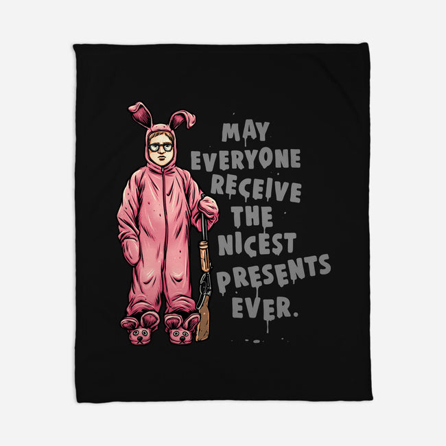 Deranged Bunny-None-Fleece-Blanket-glitchygorilla