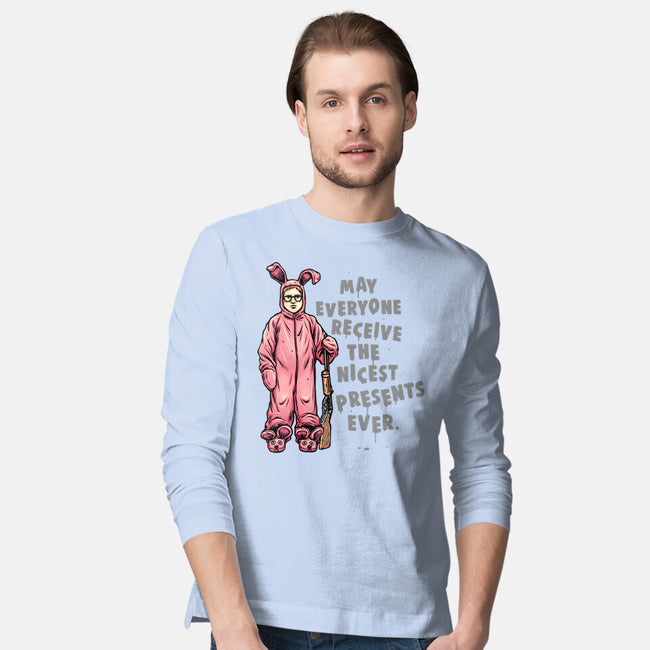 Deranged Bunny-Mens-Long Sleeved-Tee-glitchygorilla