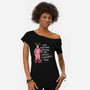 Deranged Bunny-Womens-Off Shoulder-Tee-glitchygorilla