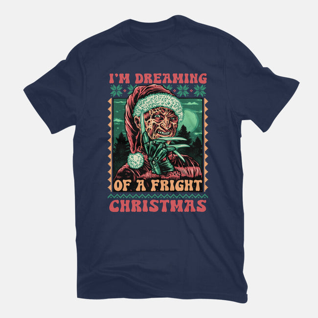 Fright Christmas-Womens-Fitted-Tee-glitchygorilla