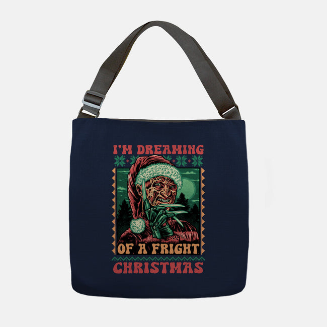 Fright Christmas-None-Adjustable Tote-Bag-glitchygorilla