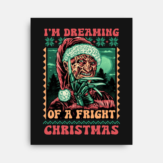 Fright Christmas-None-Stretched-Canvas-glitchygorilla