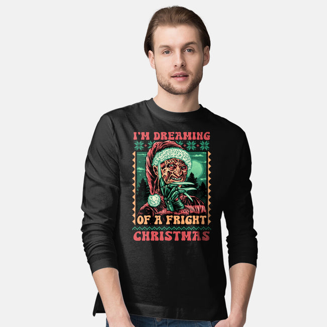 Fright Christmas-Mens-Long Sleeved-Tee-glitchygorilla