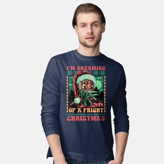 Fright Christmas-Mens-Long Sleeved-Tee-glitchygorilla