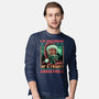 Fright Christmas-Mens-Long Sleeved-Tee-glitchygorilla