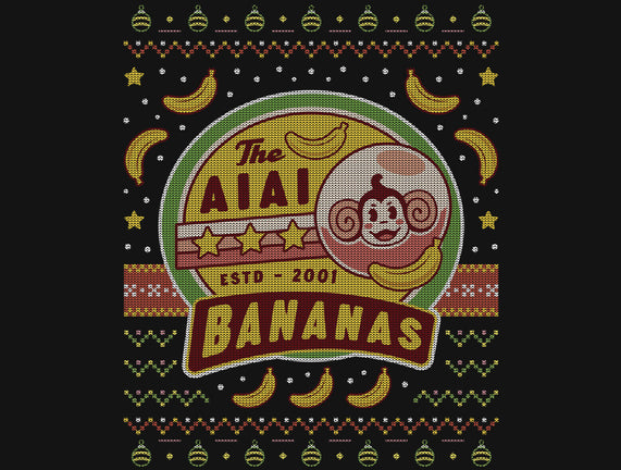 Aiai Bananas Ugly Sweater